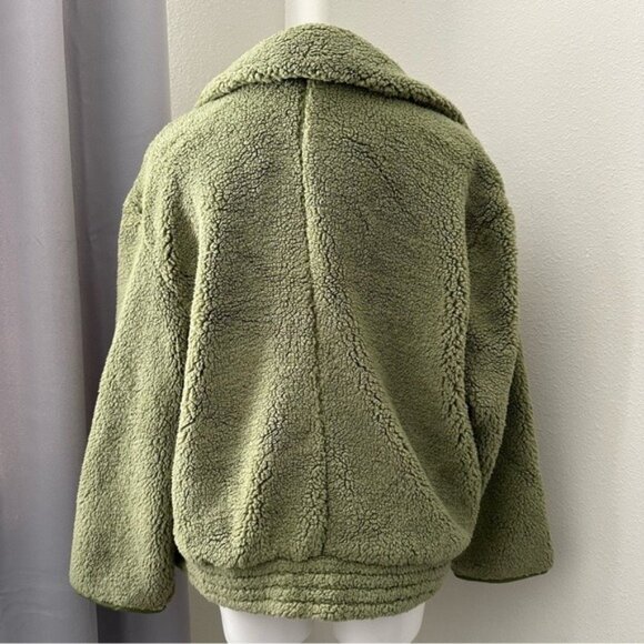 Free People Women’s Green Cozy Jacket Size S - Picture 9 of 16